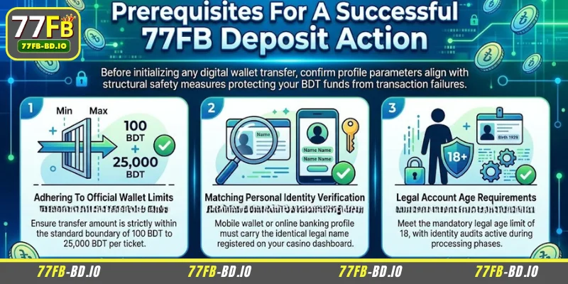 Conditions for successful 77FB deposit