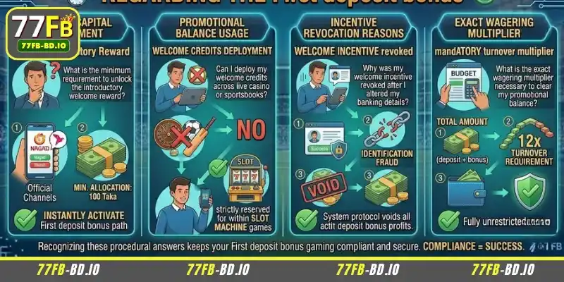 Frequently asked questions about the 77FB first deposit bonus