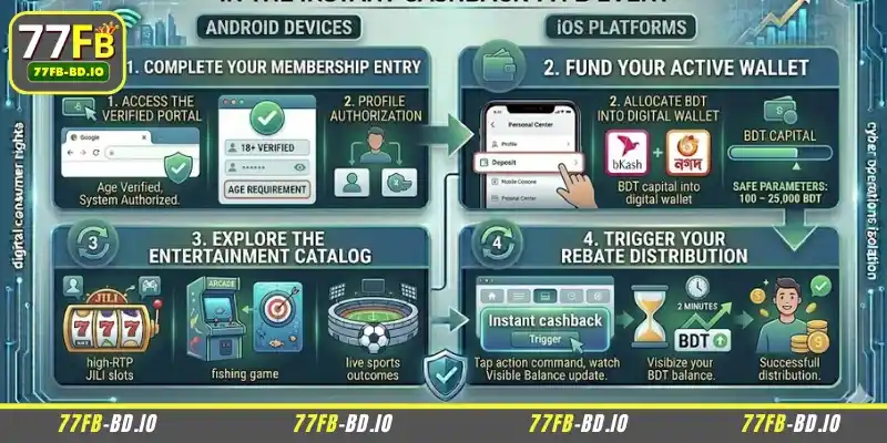 How to participate in the 77FB instant cashback event