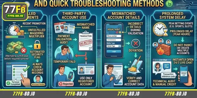 Obstacles and solutions for 77FB withdrawal
