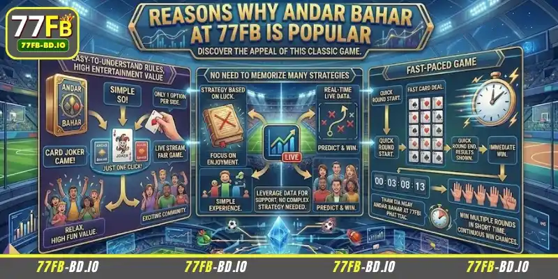 Reasons why Andar Bahar at 77FB is popular